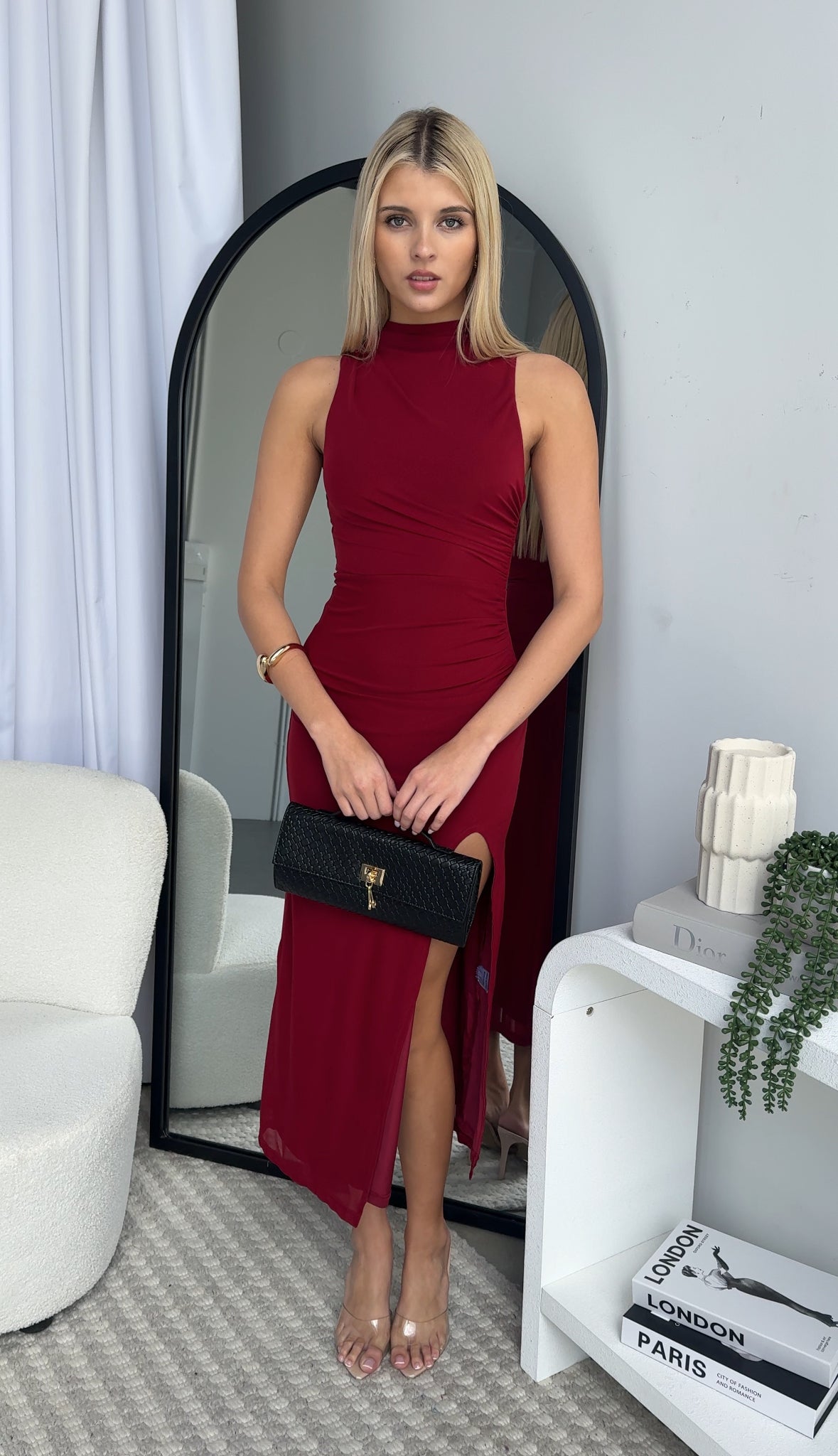NATALIA MAXI DRESS - WINE