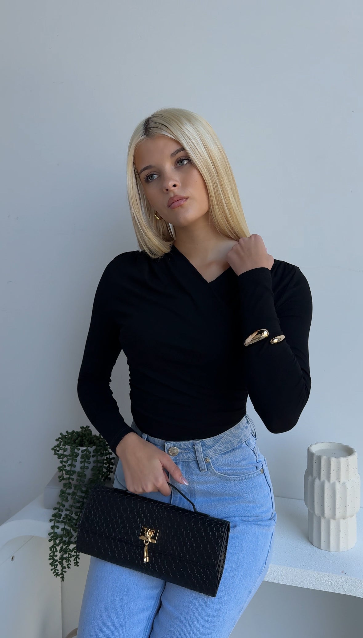 ALLEGRA BODYSUIT - BLACK
