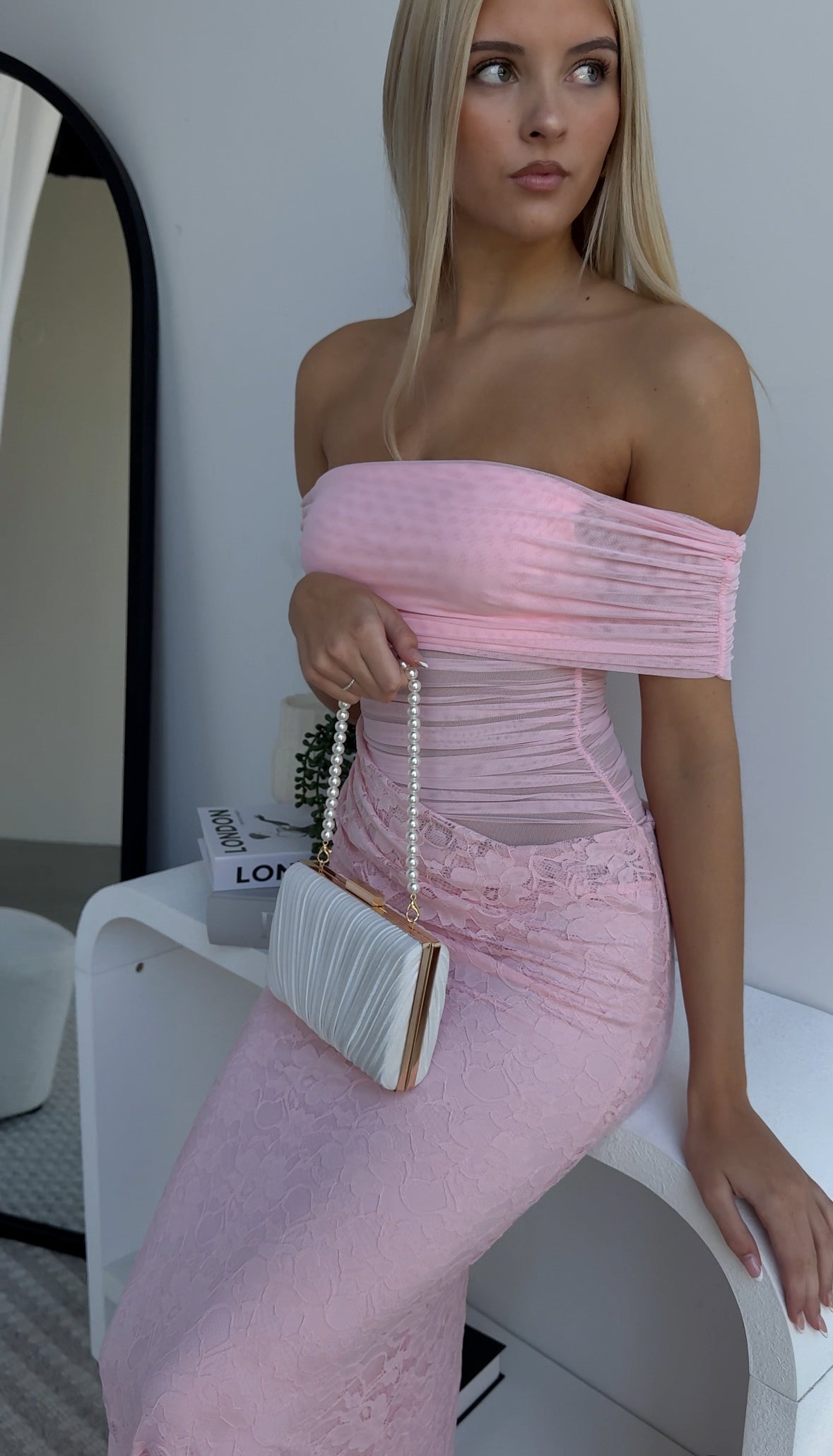 SIERRA MAXI DRESS - BABY PINK