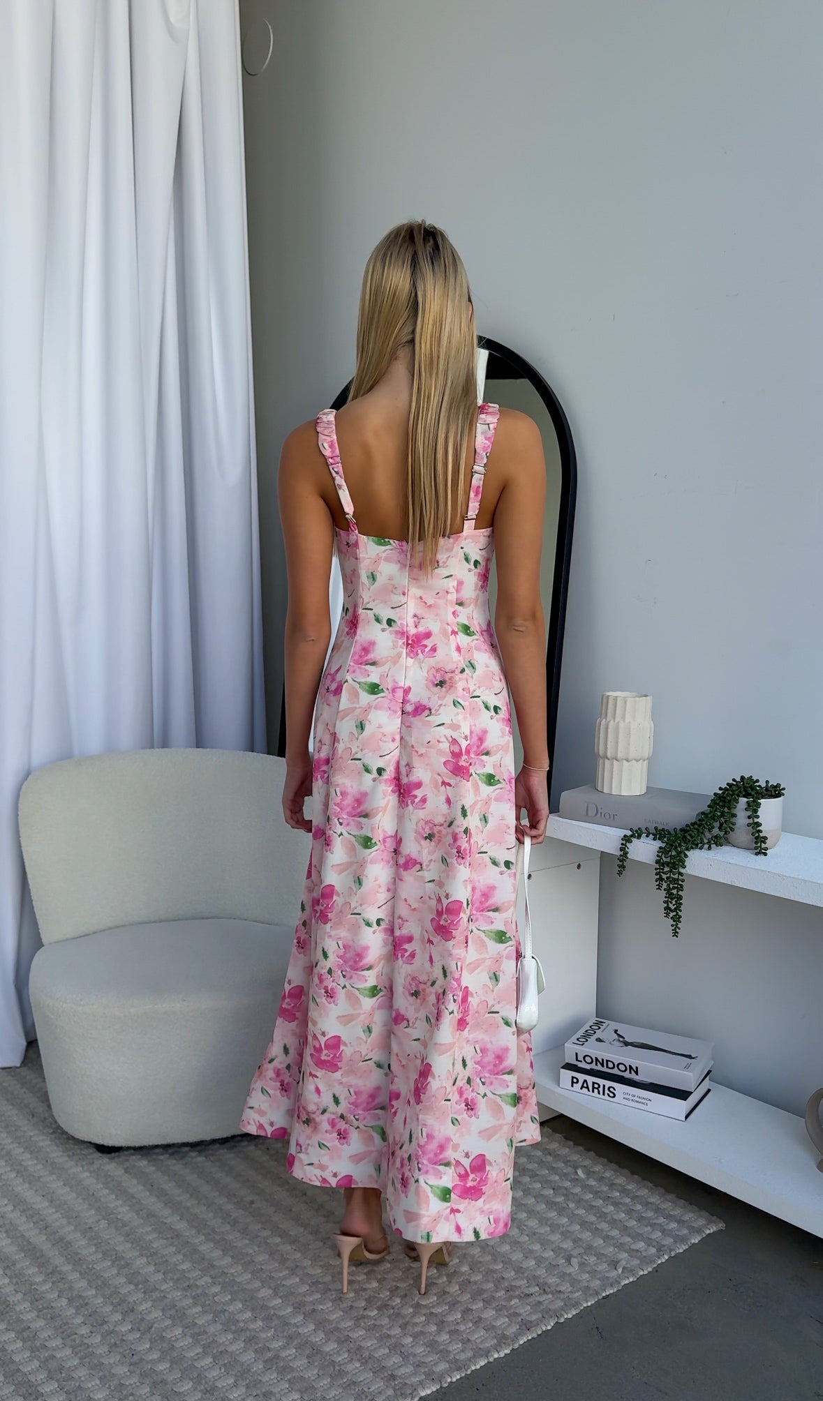 MIRELLA MAXI DRESS - FLORAL PINK