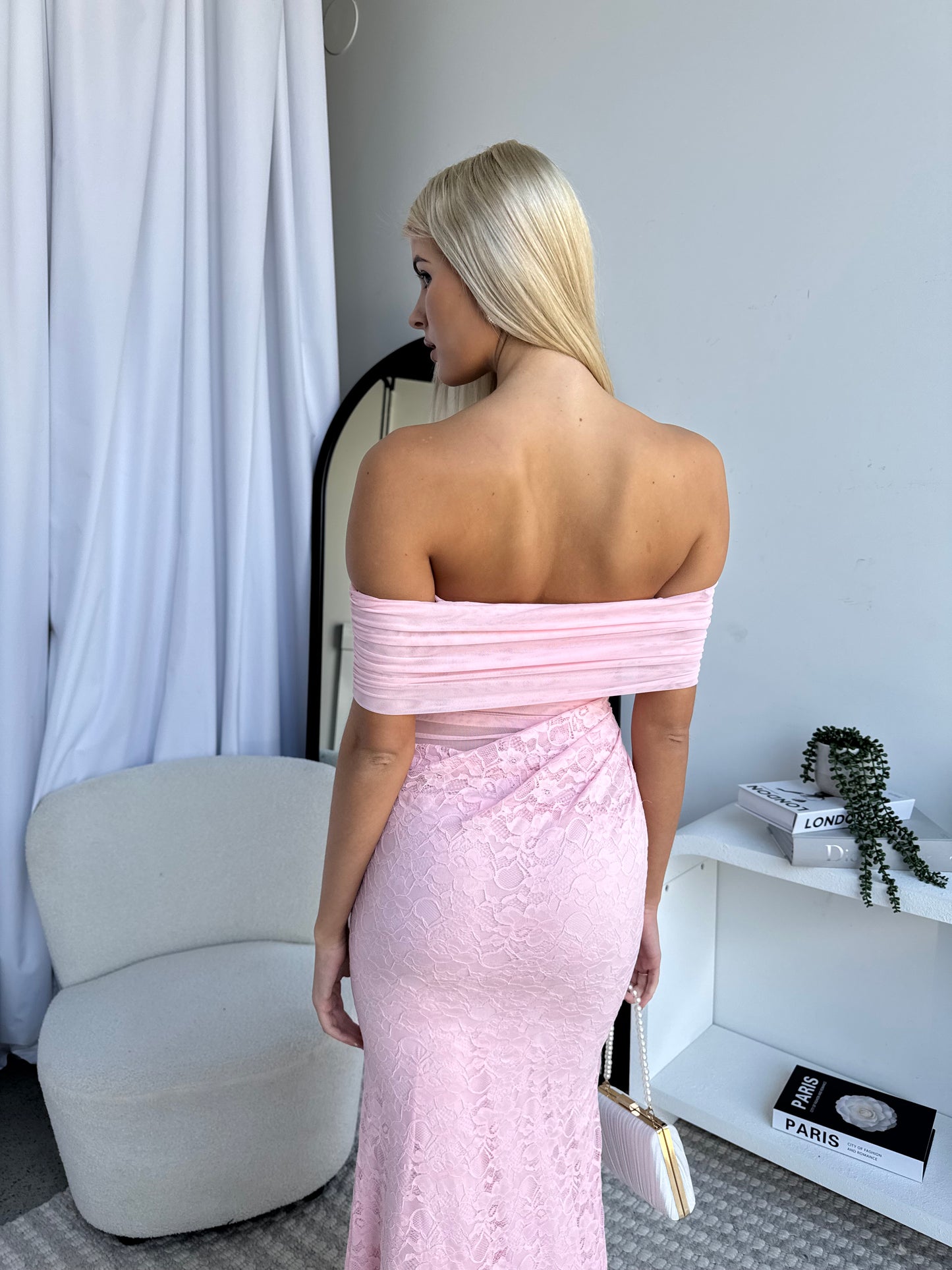 SIERRA MAXI DRESS - BABY PINK