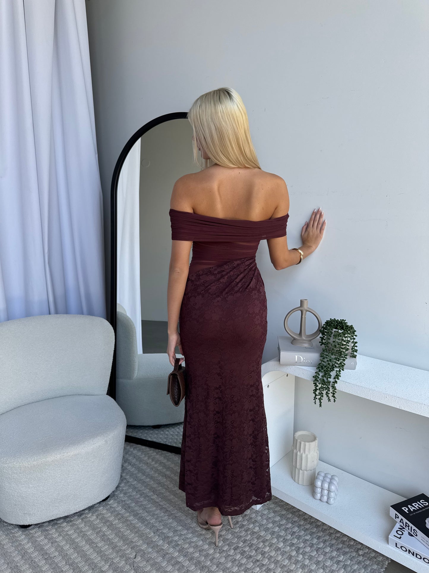 SIERRA MAXI DRESS - CHOCOLATE
