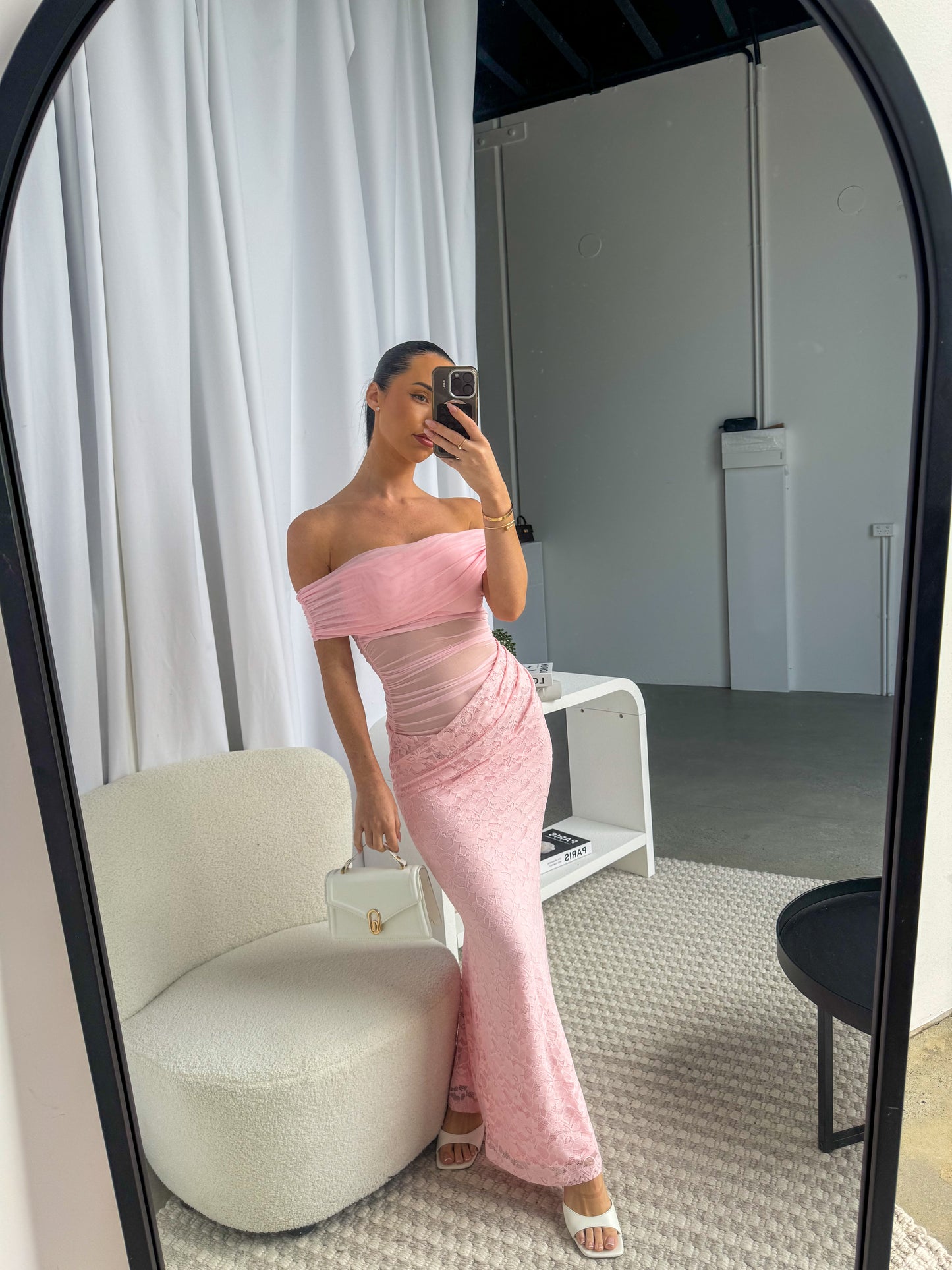 SIERRA MAXI DRESS - BABY PINK