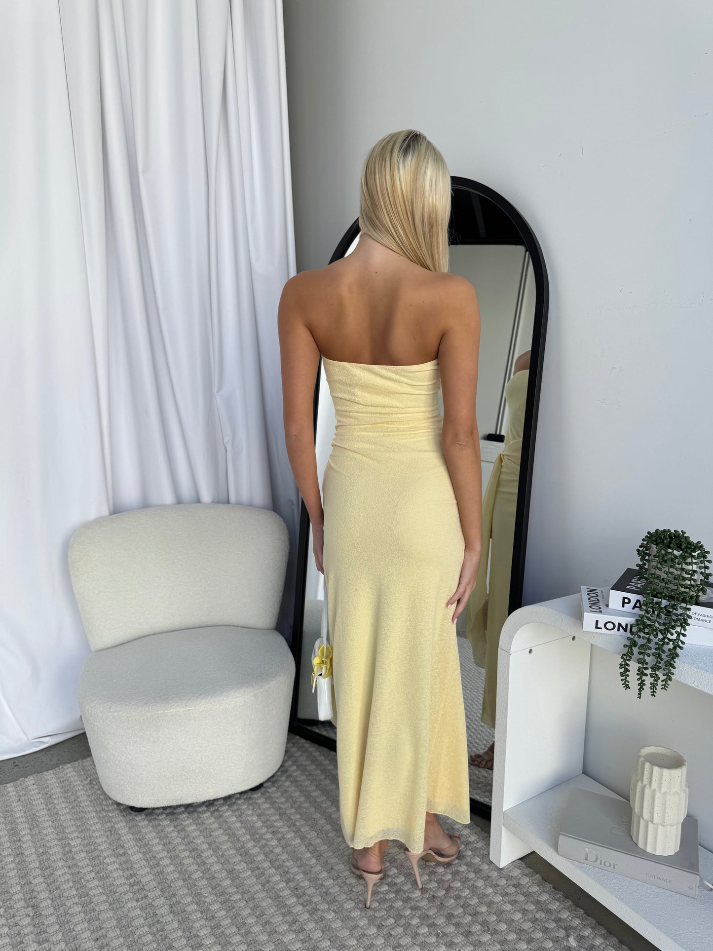 SKYLAH MAXI DRESS - LEMON