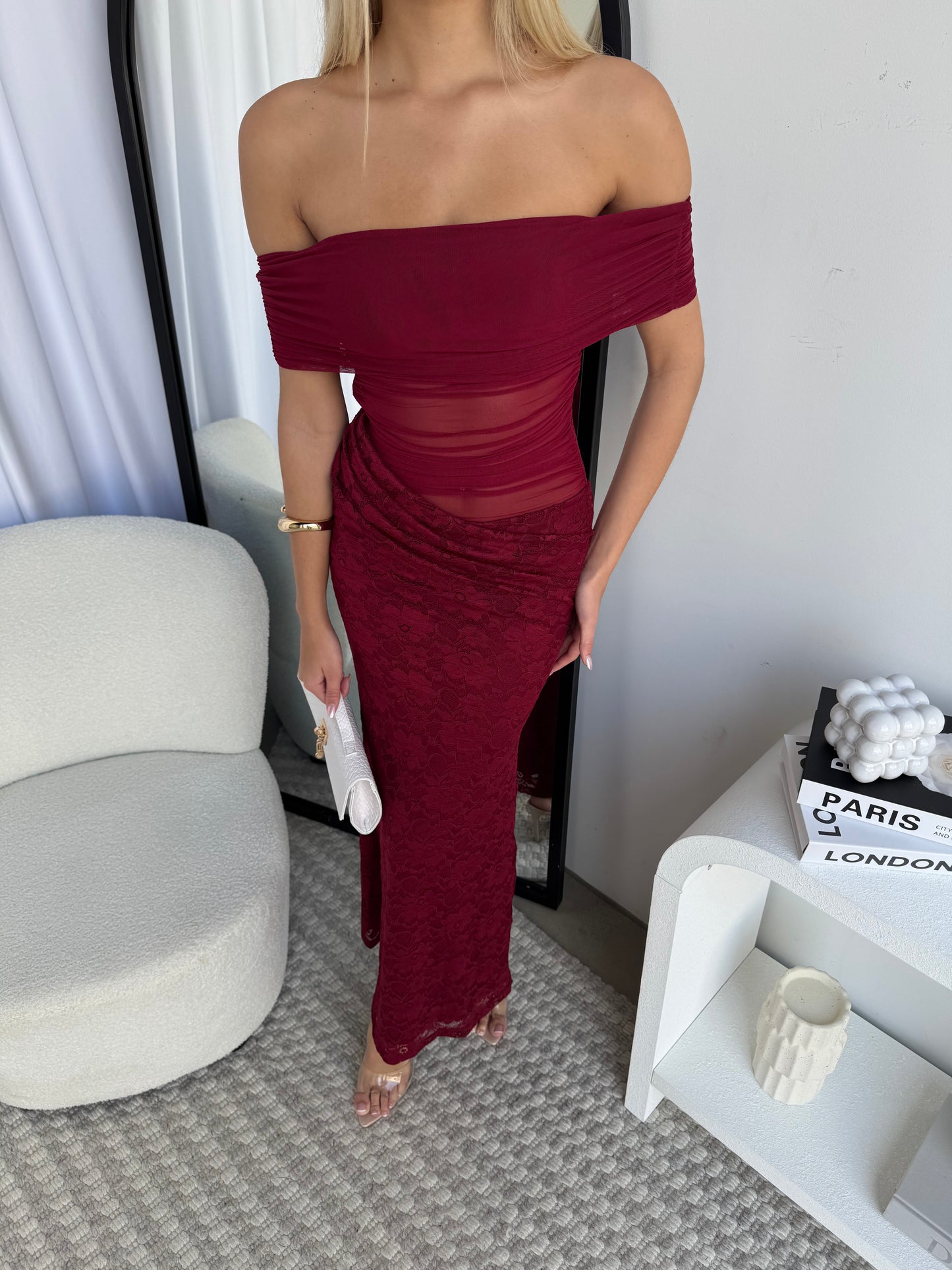SIERRA MAXI DRESS - WINE