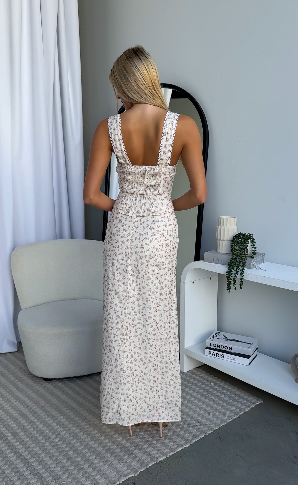 JAYCEE MAXI SET - FLORAL PINK