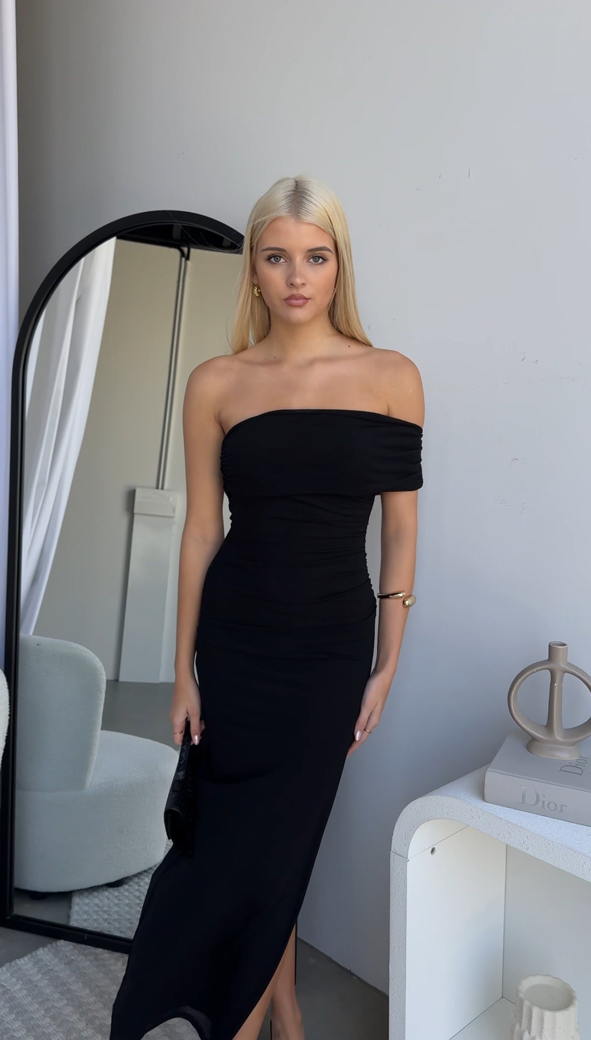 TANASHI MAXI DRESS - BLACK