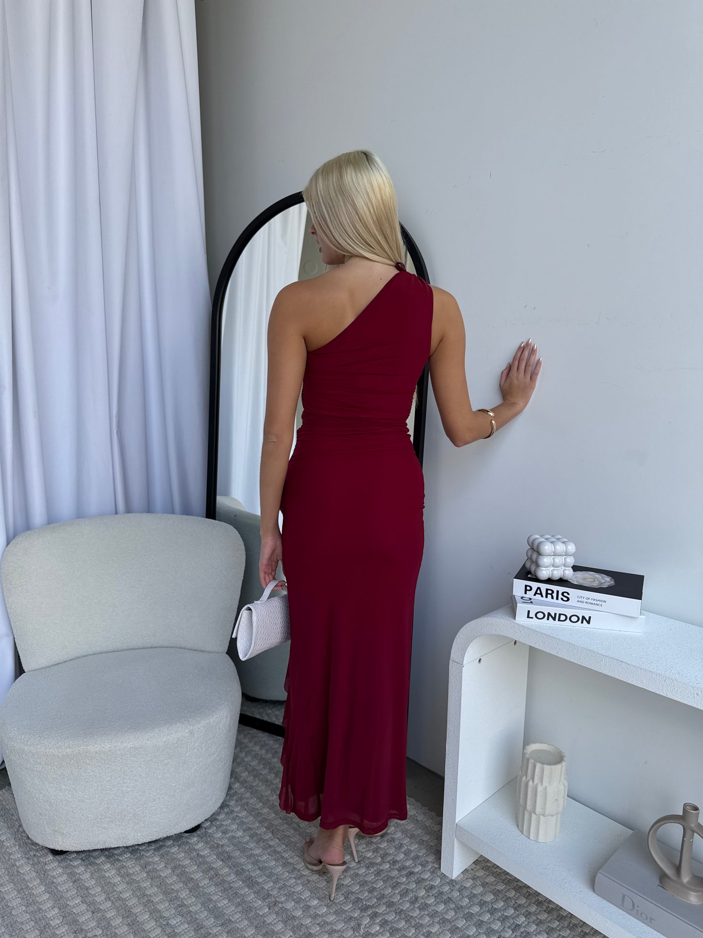LORRAINE MAXI DRESS - WINE