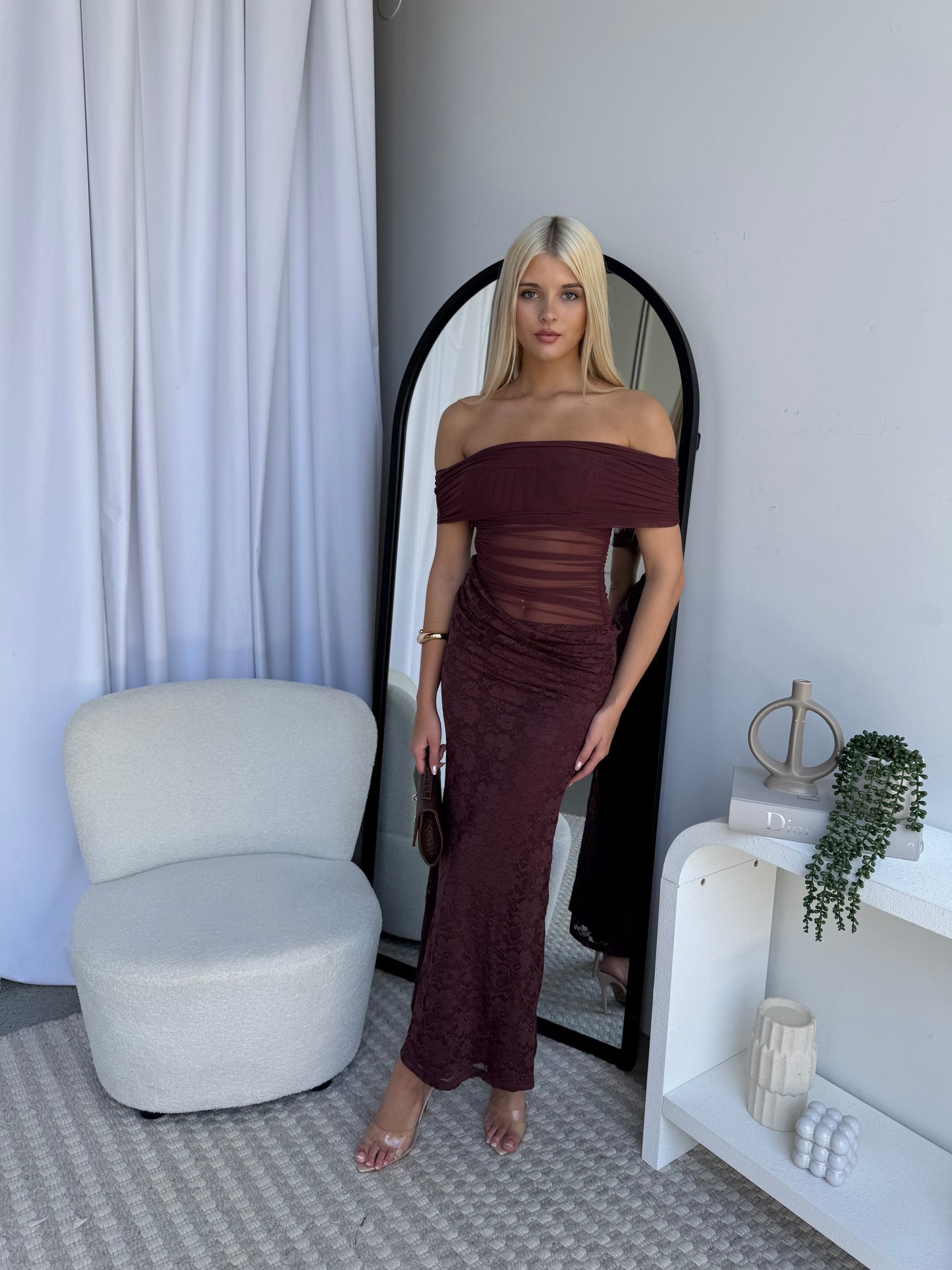 SIERRA MAXI DRESS - CHOCOLATE