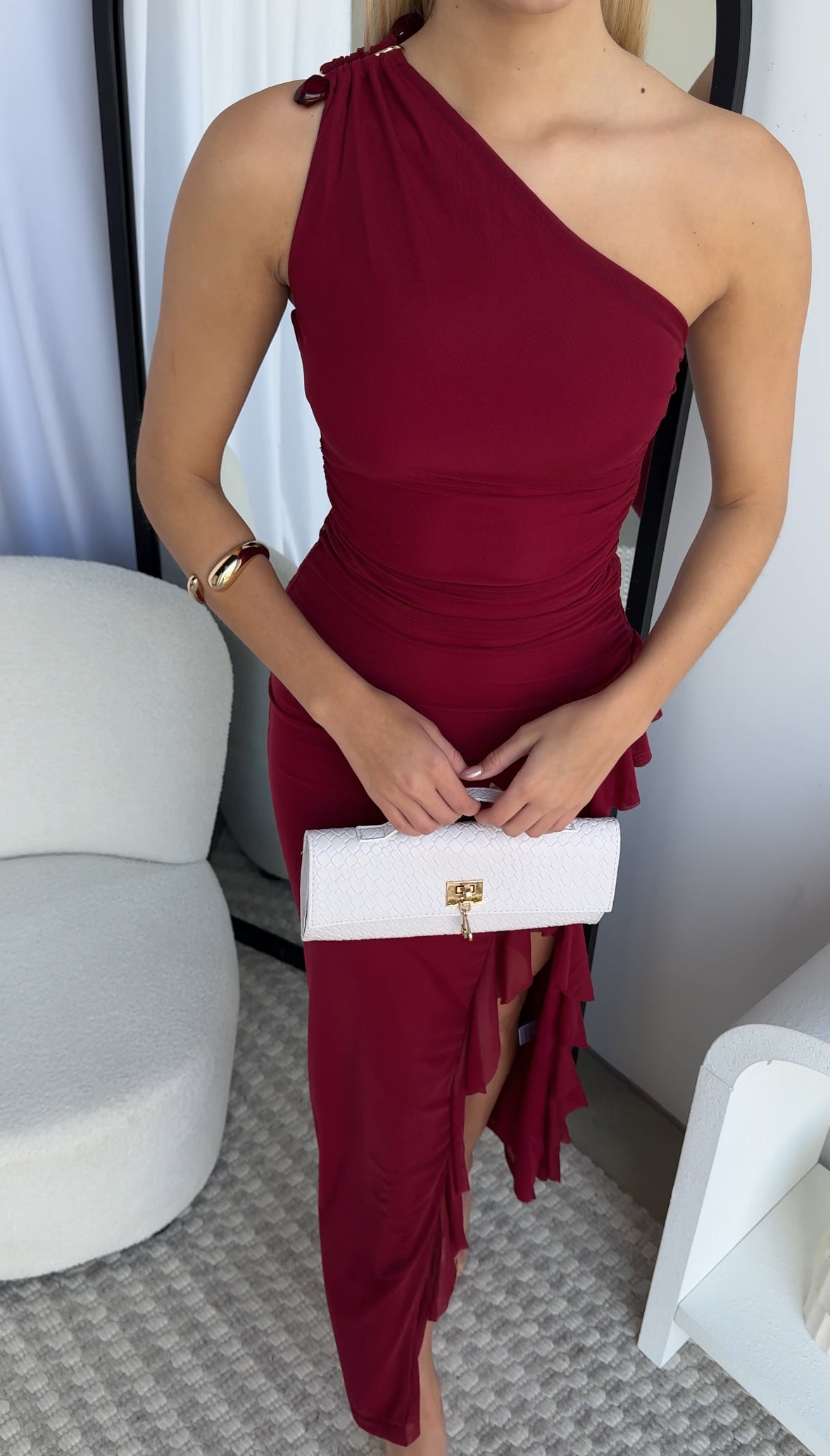 LORRAINE MAXI DRESS - WINE