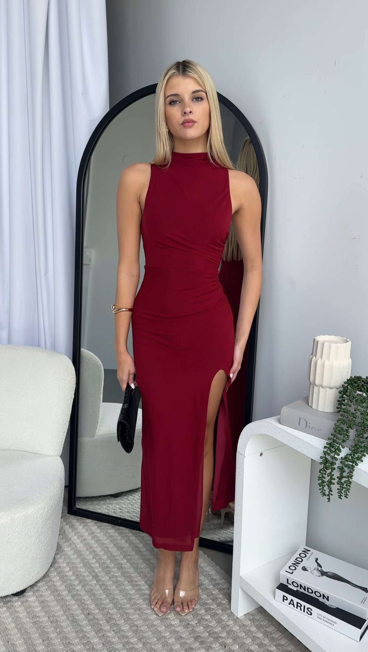 NATALIA MAXI DRESS - WINE