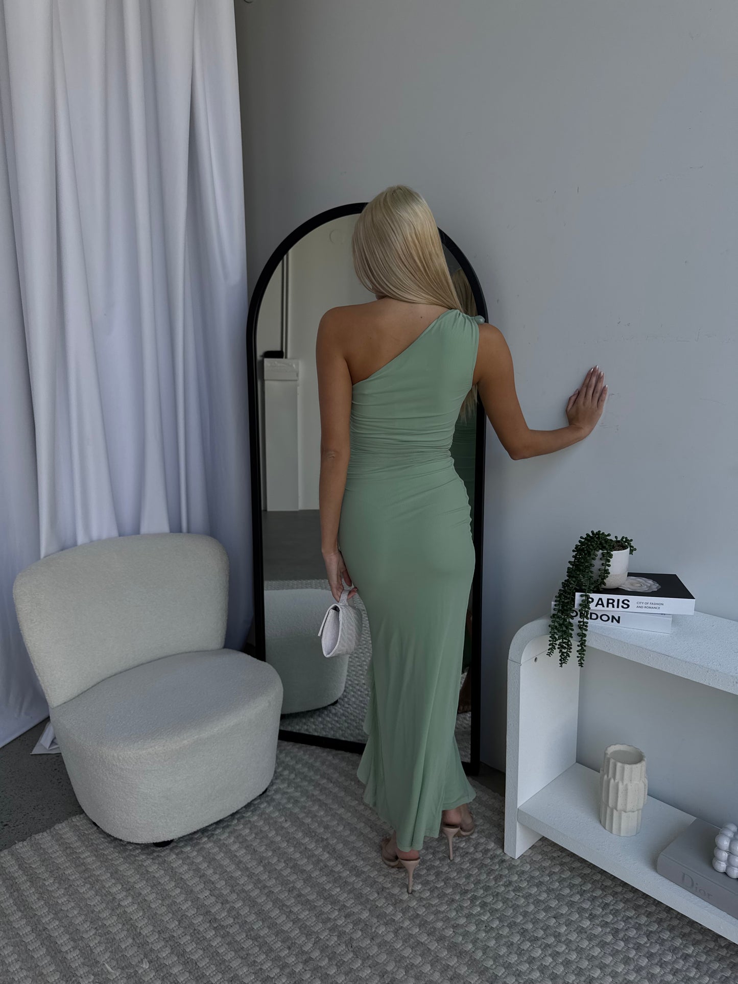 LORRAINE MAXI DRESS - SAGE