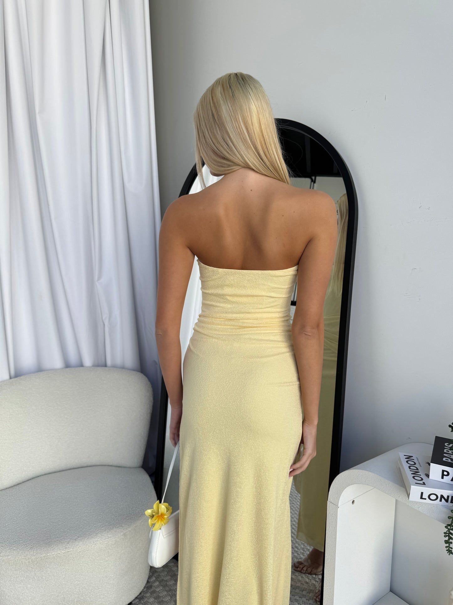 SKYLAH MAXI DRESS - LEMON