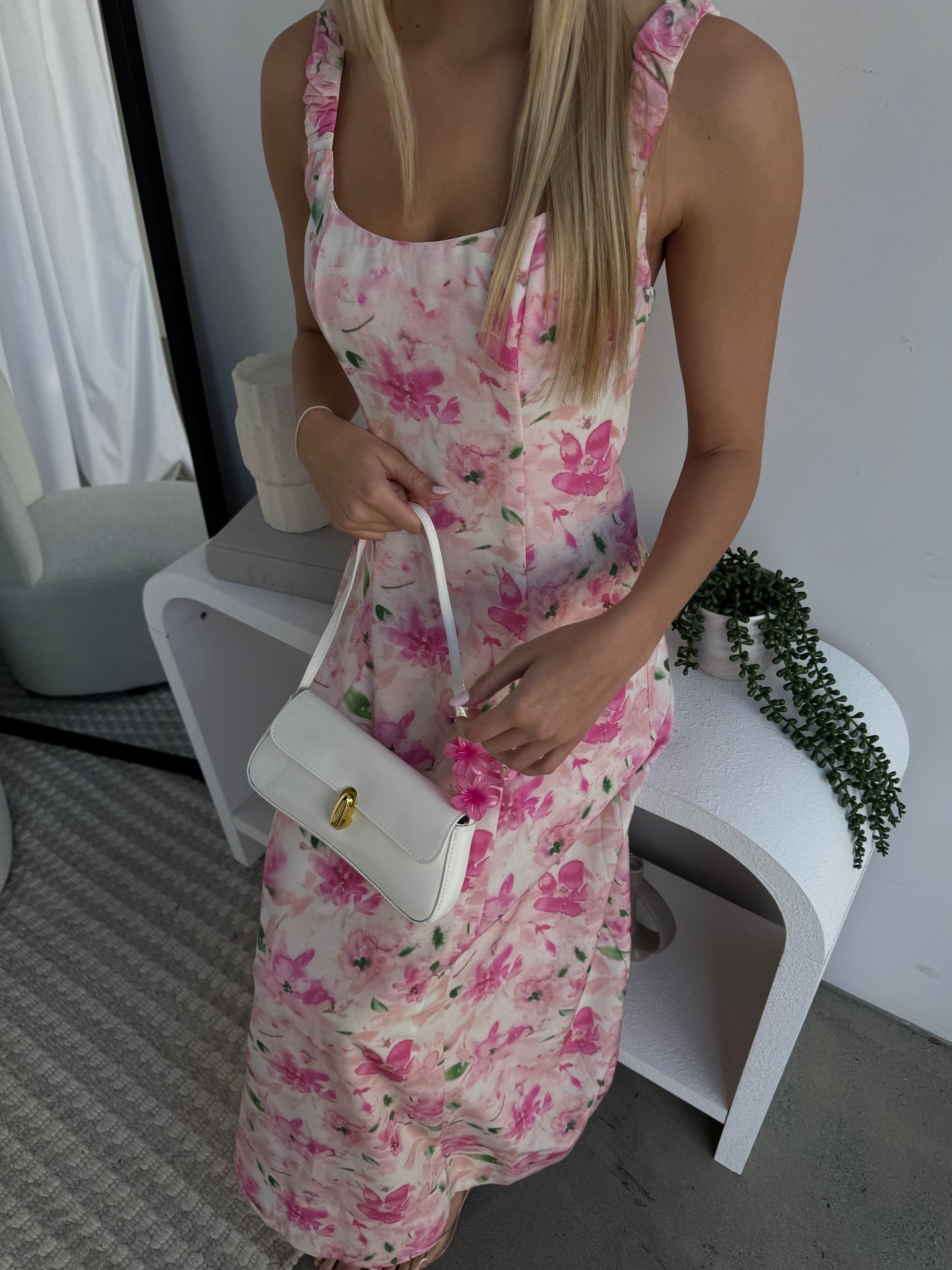 MIRELLA MAXI DRESS - FLORAL PINK