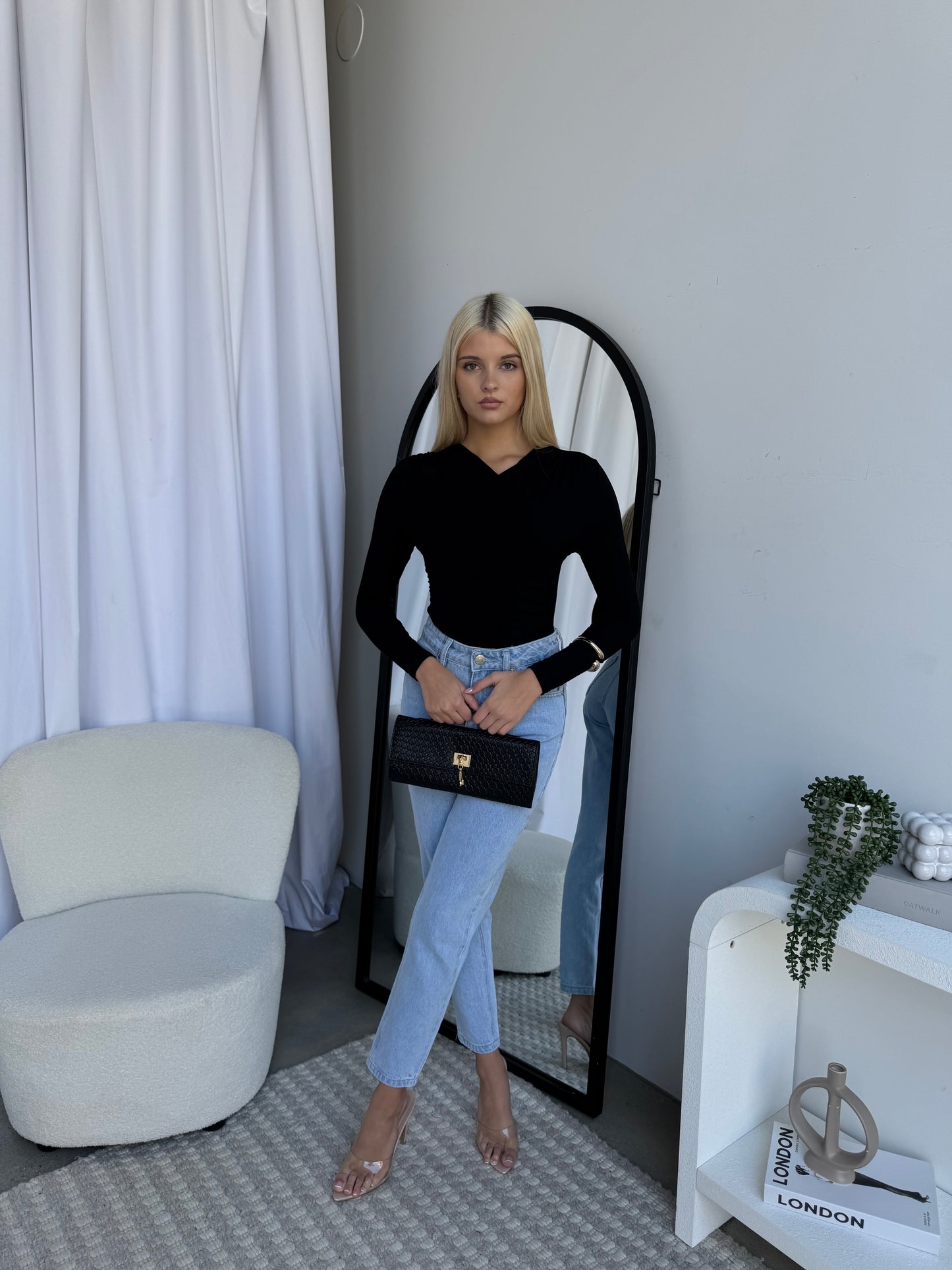 ALLEGRA BODYSUIT - BLACK
