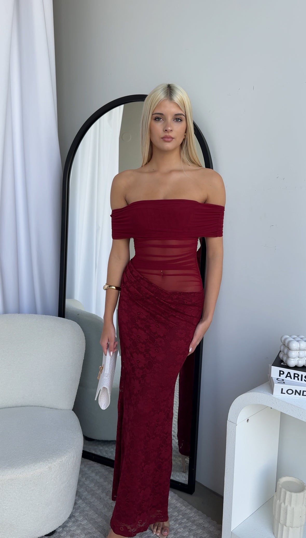 SIERRA MAXI DRESS - WINE