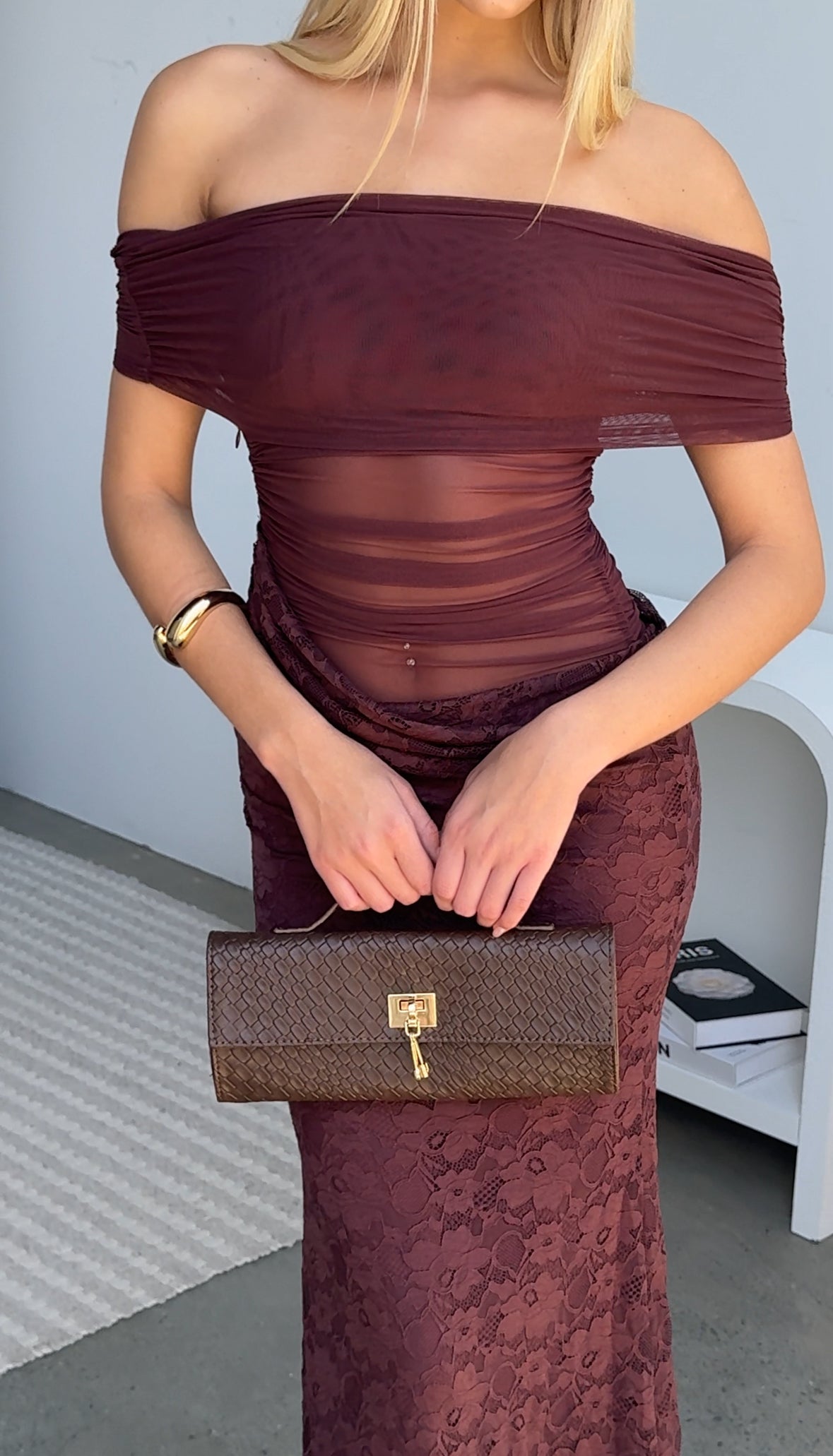 SIERRA MAXI DRESS - CHOCOLATE