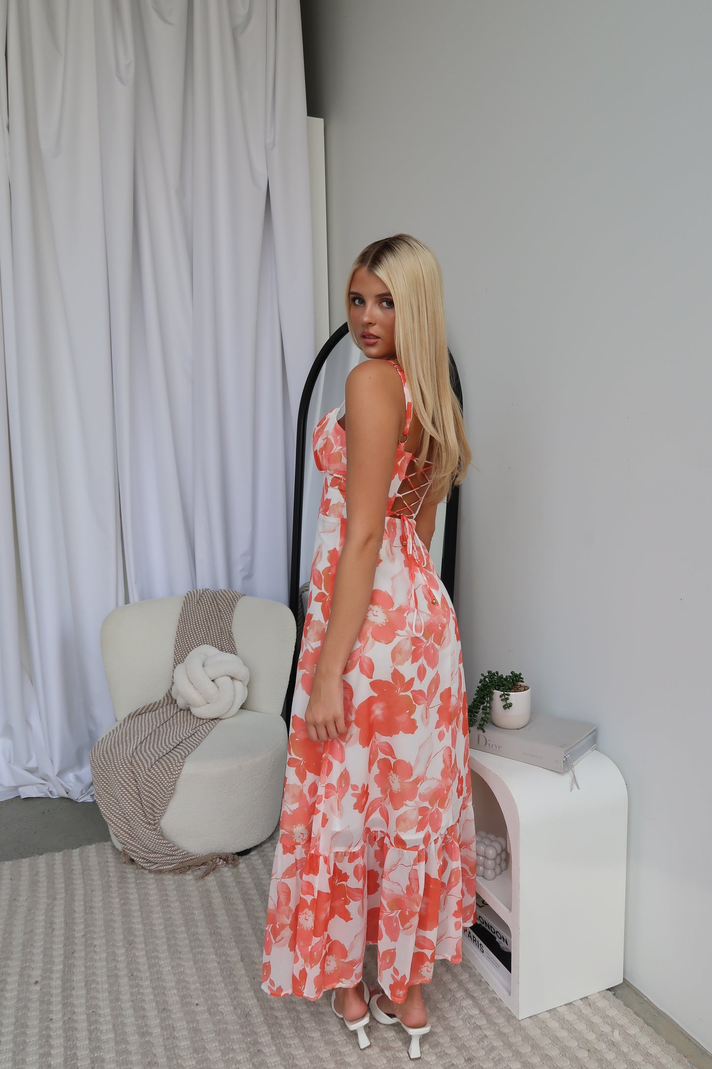 DILANI MAXI - ORANGE FLORAL