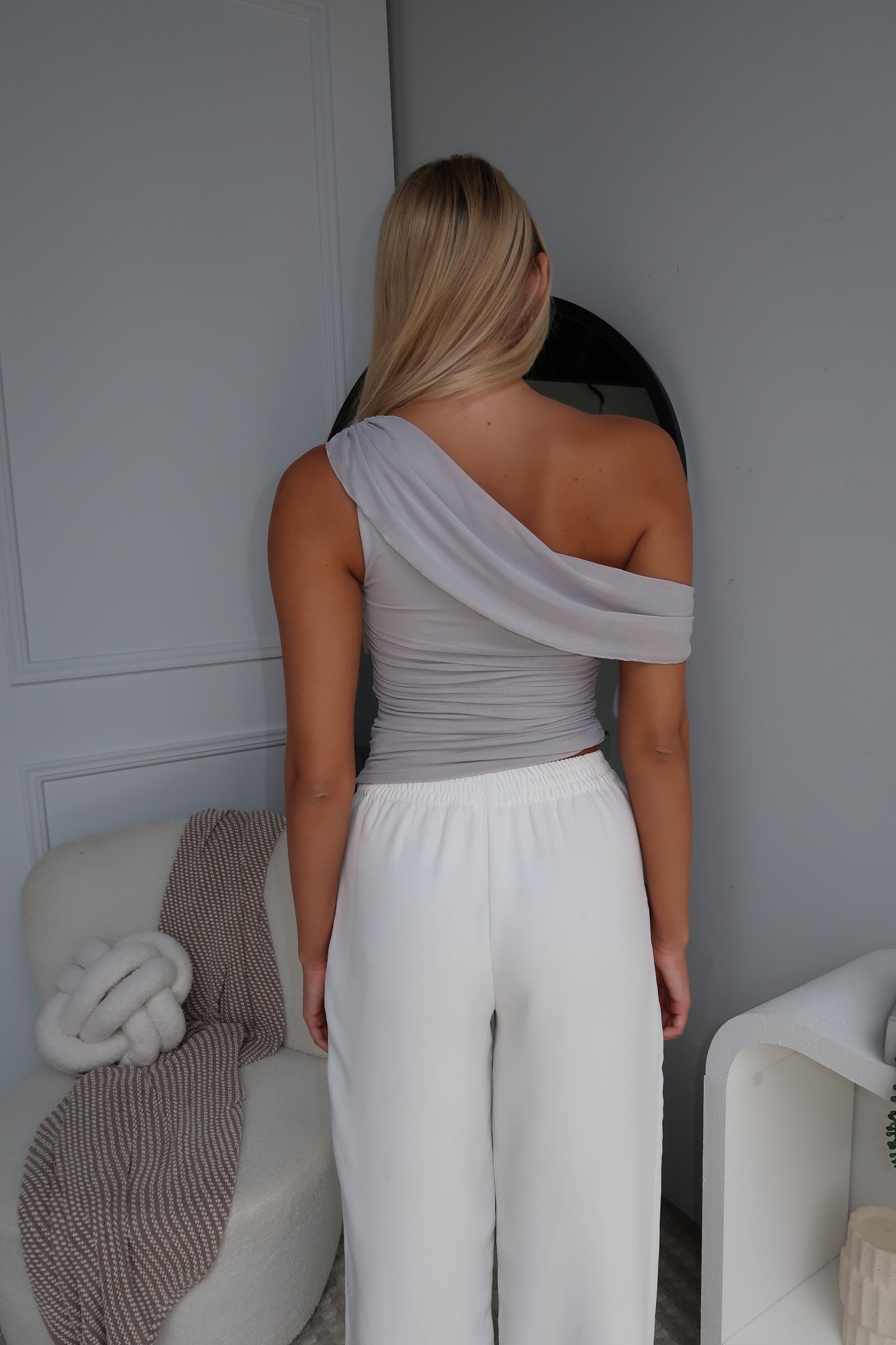 NARIAH TOP - GREIGE