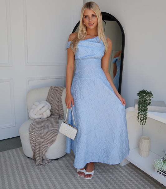 TYRA MAXI DRESS - BLUE