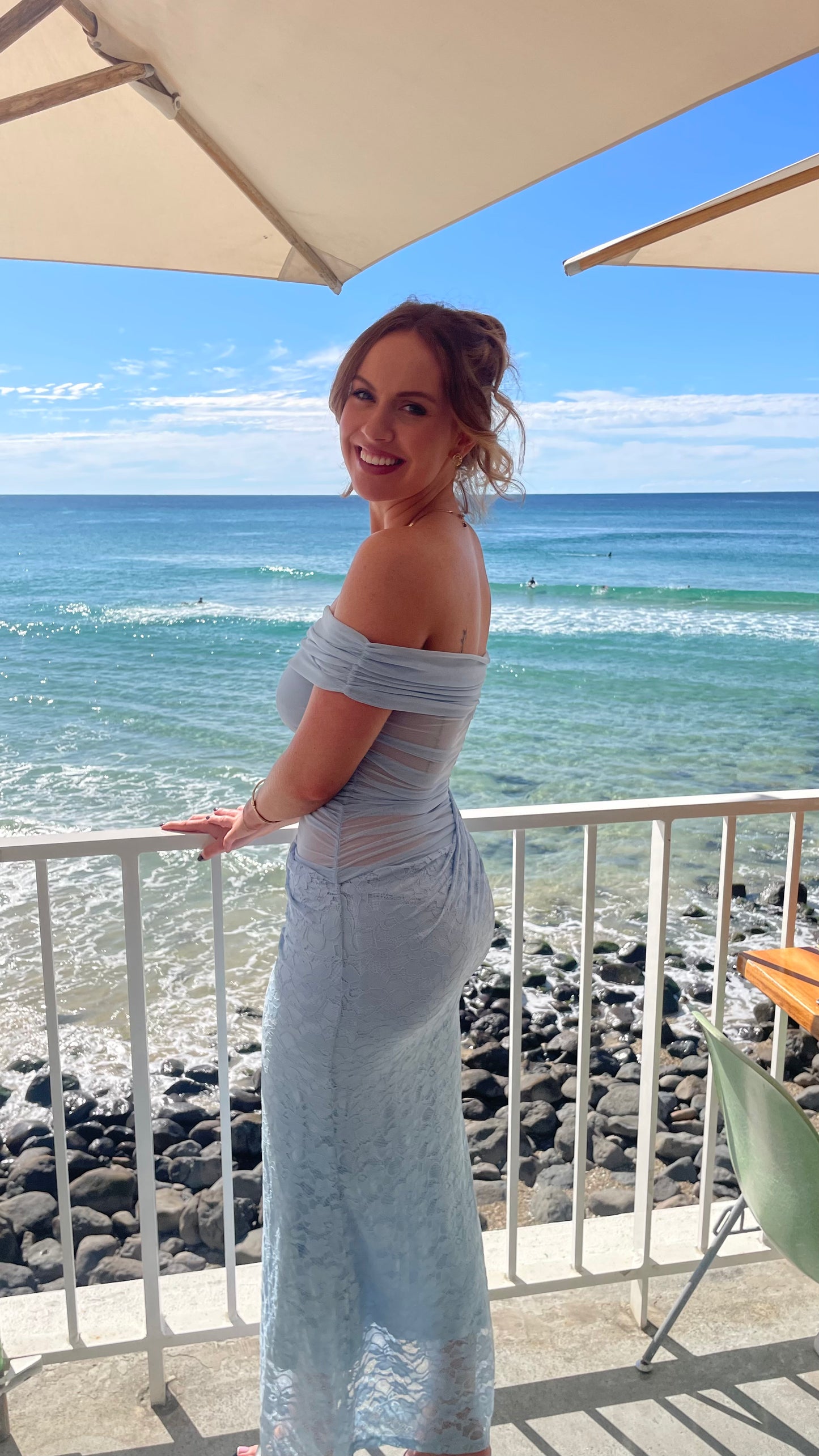 SIERRA MAXI DRESS - BABY BLUE