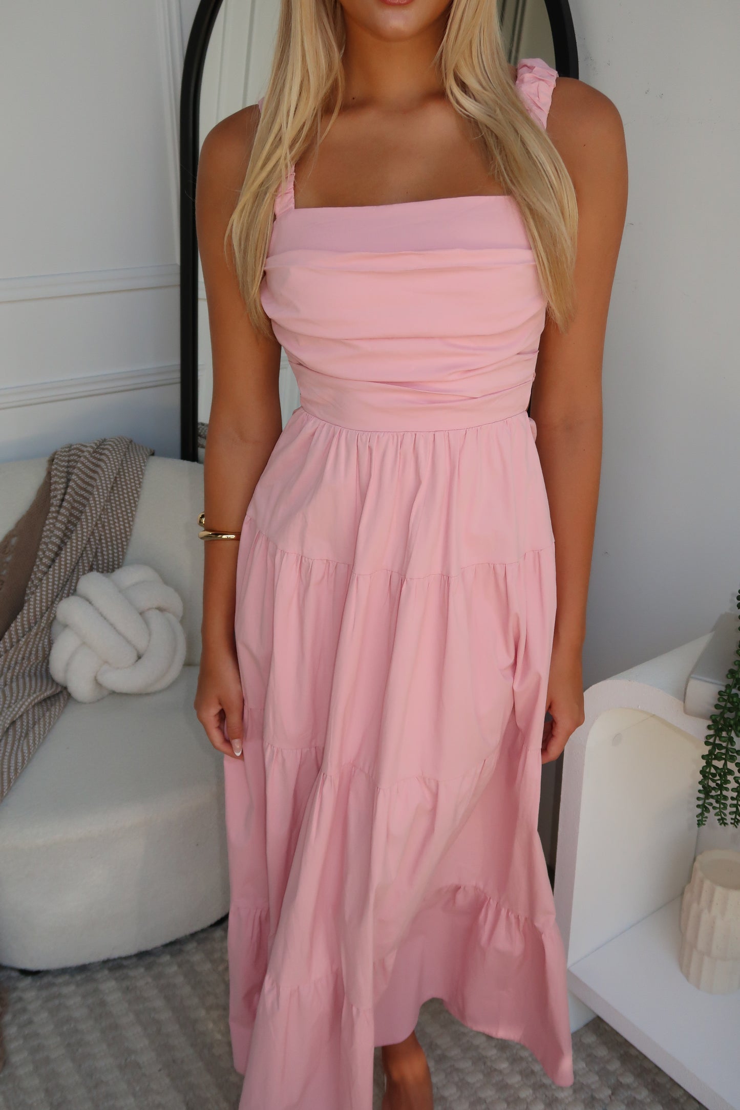 PENNI MAXI DRESS - BABY PINK