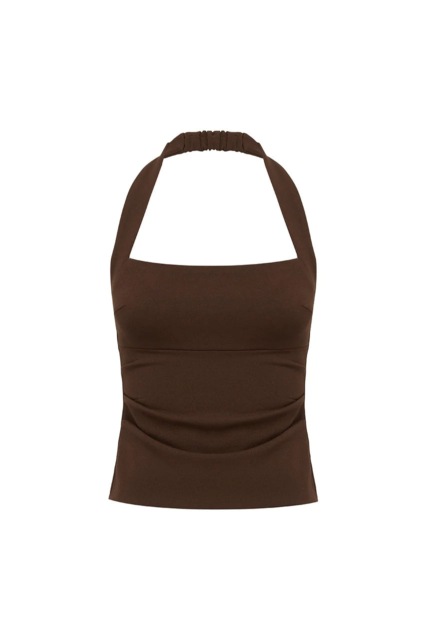 PARKER TOP - CHOCOLATE