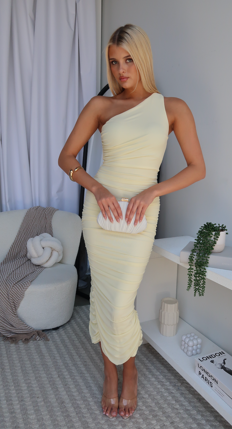 JAELYN DRESS - LEMON