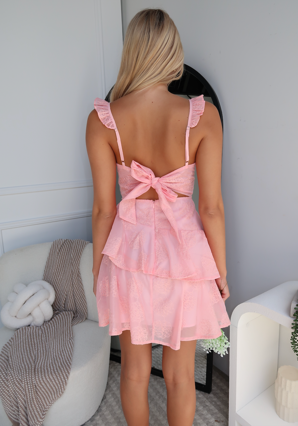 NANCI MINI DRESS - BABY PINK