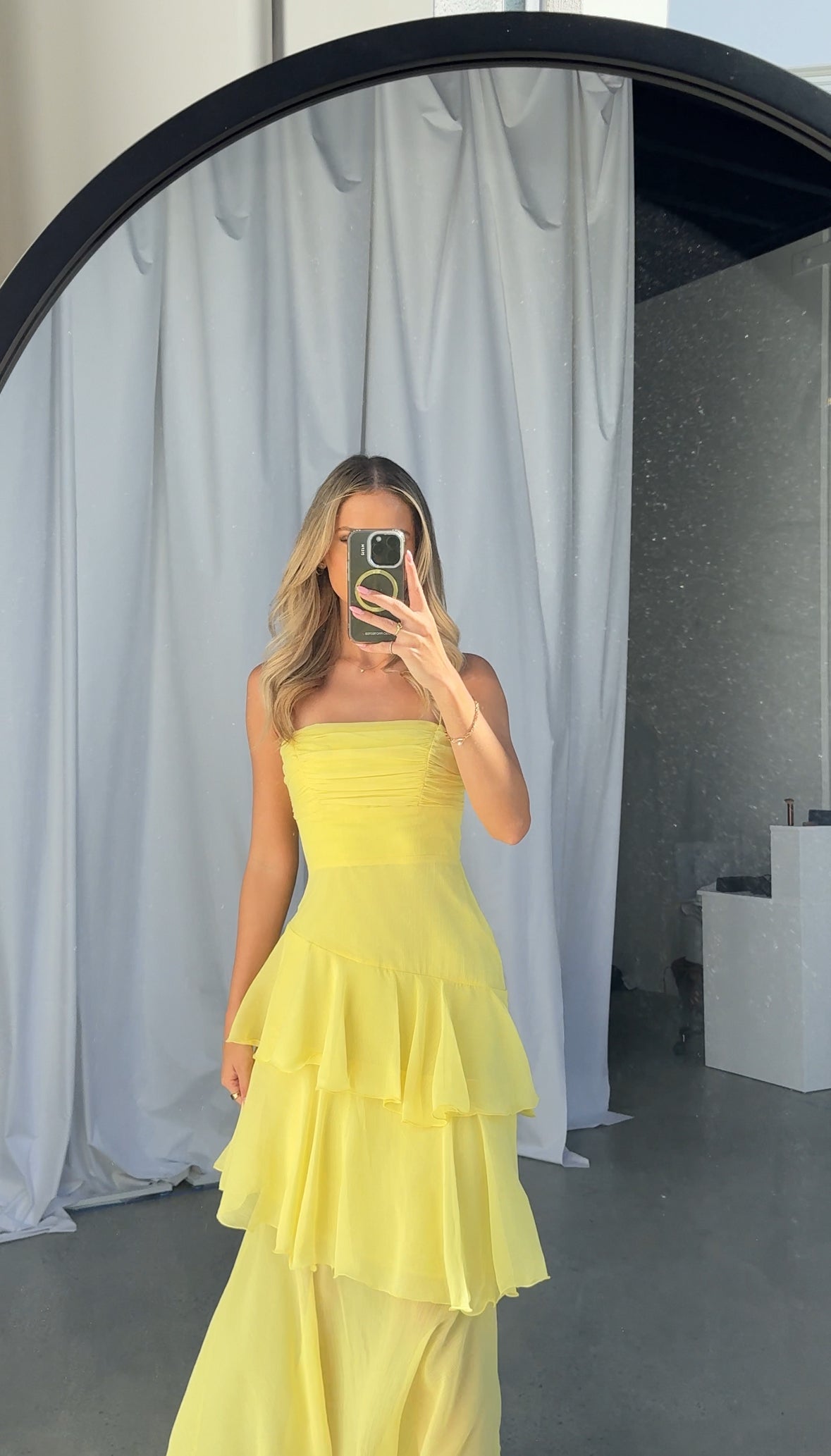 KHLOE MAXI DRESS - LEMON