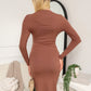 ALEXA MIDI DRESS - MOCHA