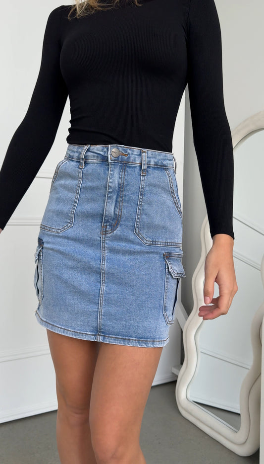 ASTRID DENIM SKIRT