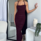CIENNA MAXI DRESS - PLUM
