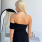 TANASHI MAXI DRESS - BLACK