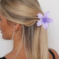 ALINA FLOWER HAIR CLAW - LILAC