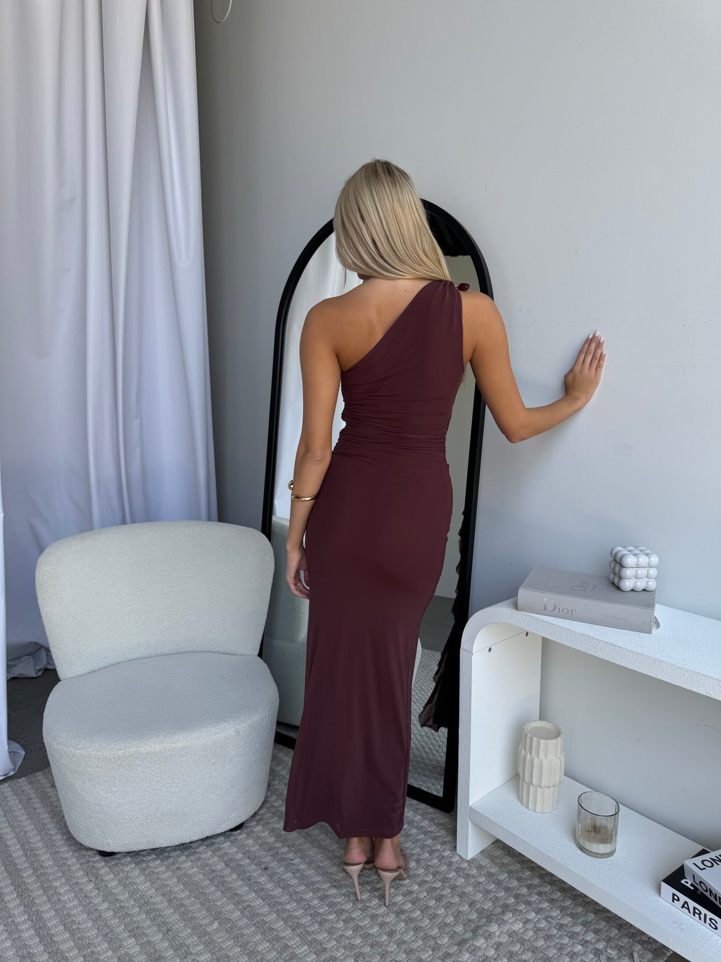 LORRAINE MAXI DRESS - CHOCOLATE