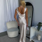 POSAY SATIN MAXI DRESS - CHAMPAGNE