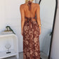 MARLEE MAXI DRESS - CHOCOLATE FLORAL