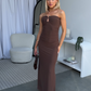 KIRRA MAXI DRESS - CHOCOLATE