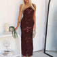 MATILDA MAXI DRESS - CHOCOLATE