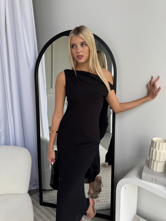 TORI MAXI DRESS - BLACK