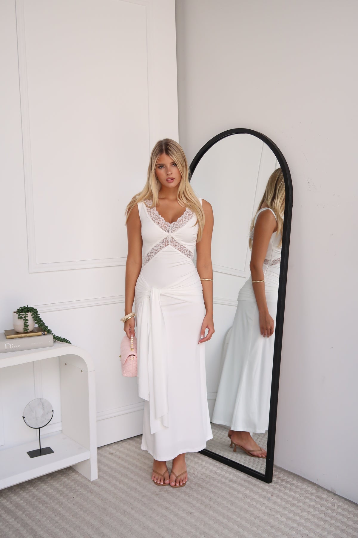 ISADORA MAXI DRESS - WHITE