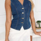 SABEL TOP - BLUE DENIM