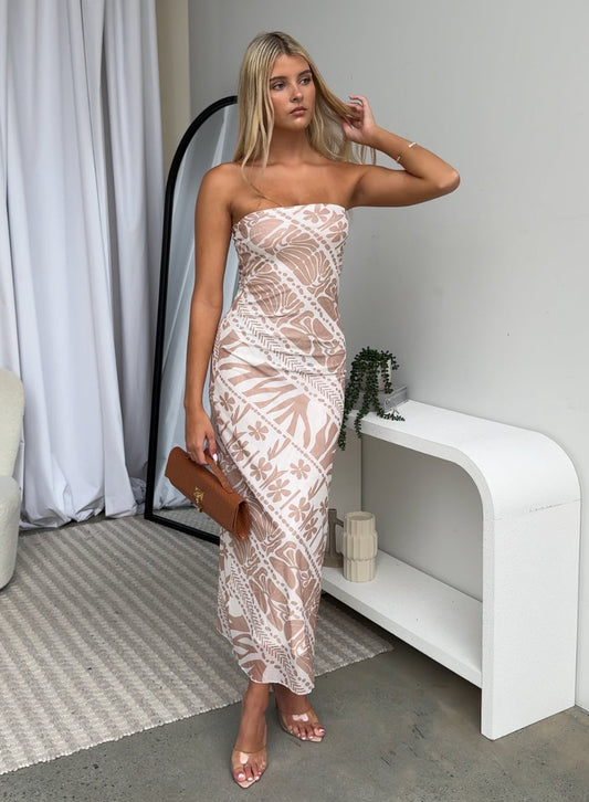 NALA MAXI DRESS - BEIGE