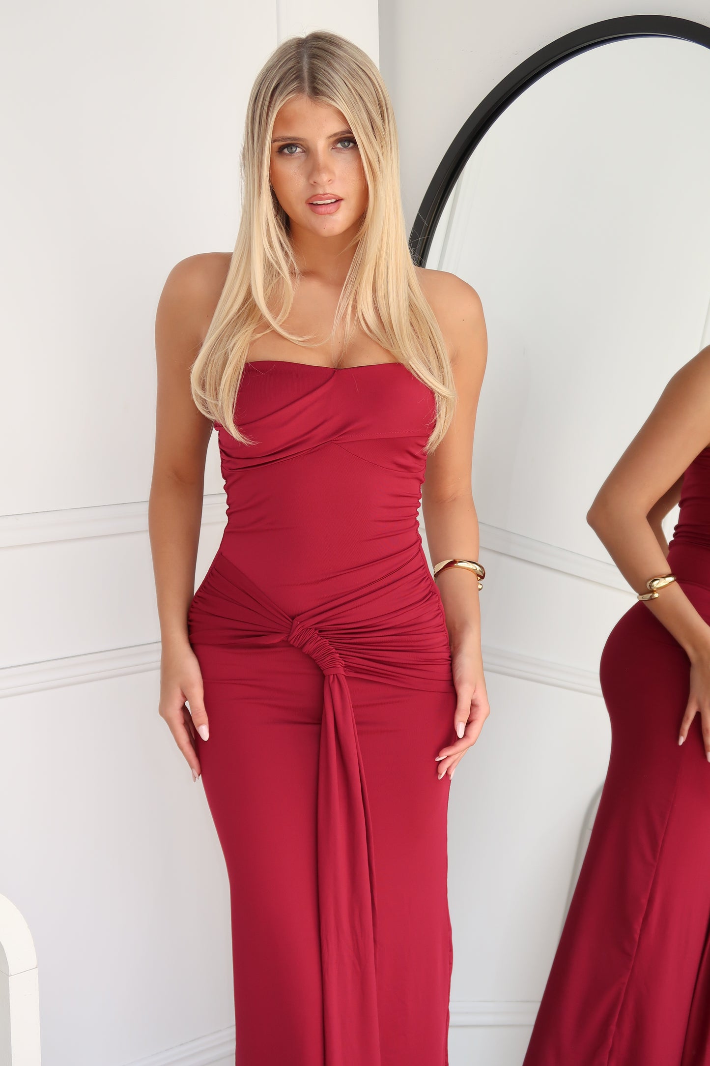 PEARL MAXI DRESS - WINE