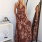 MARLEE MAXI DRESS - CHOCOLATE FLORAL