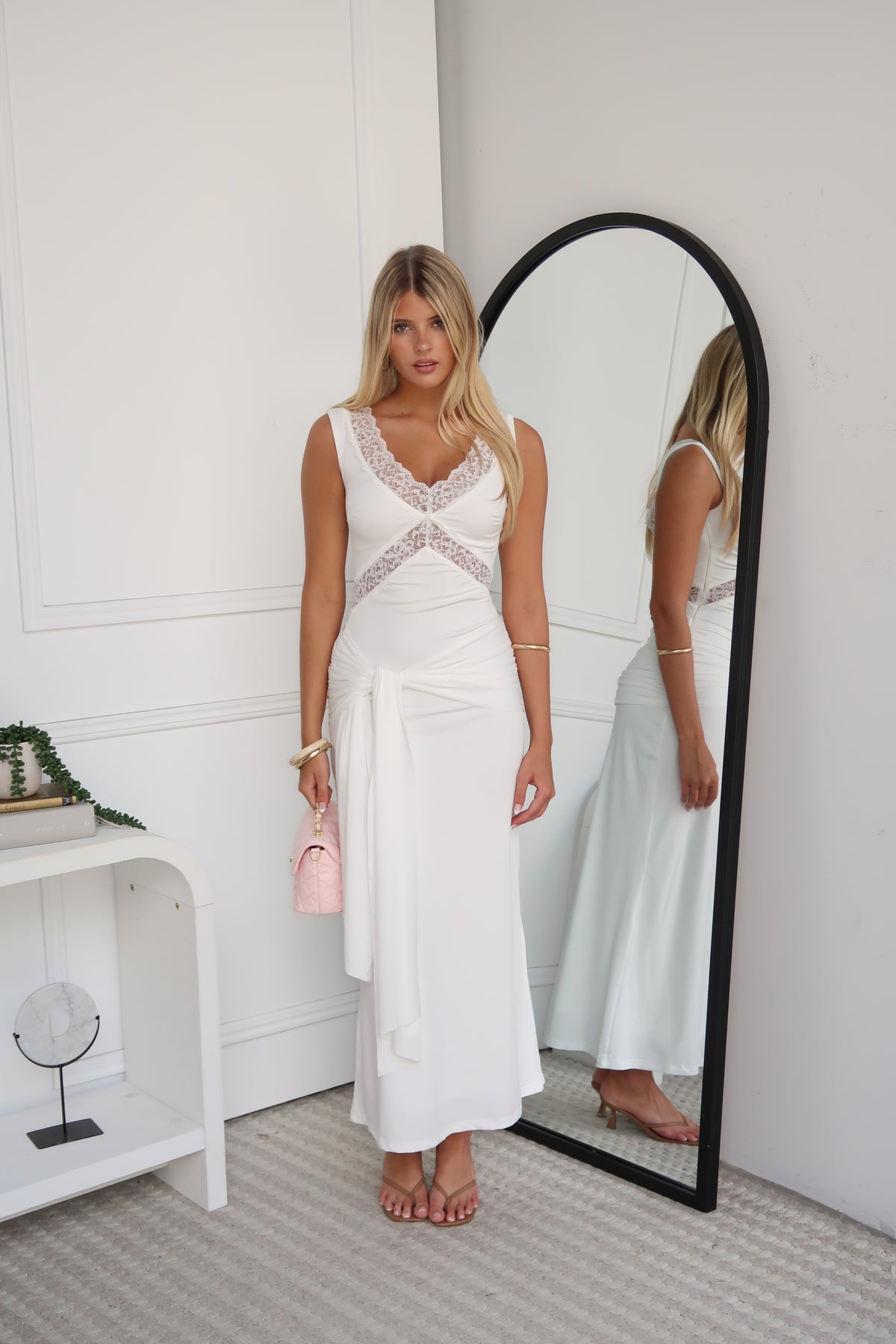 ISADORA MAXI DRESS - WHITE