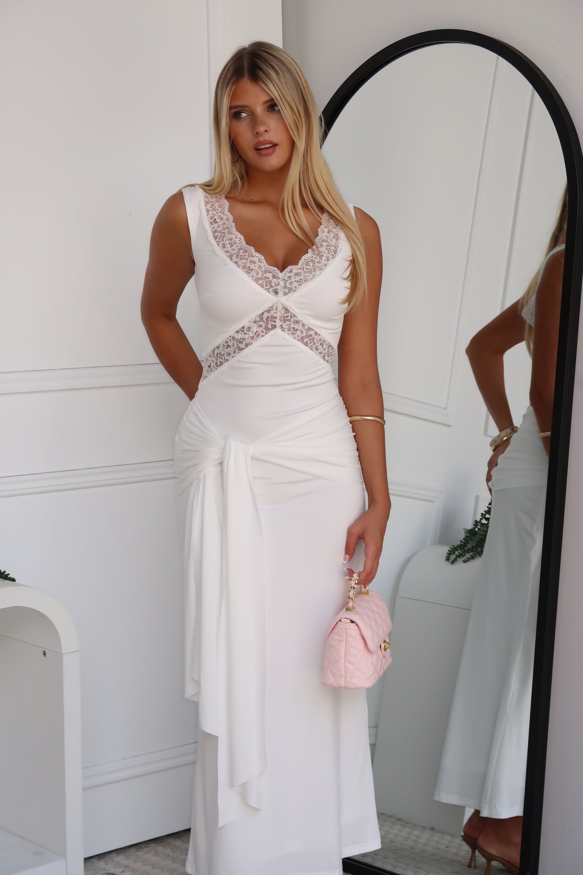ISADORA MAXI DRESS - WHITE