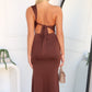 MILA MAXI DRESS - CHOCOLATE