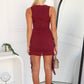 VESPER MINI DRESS - WINE
